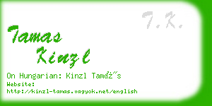 tamas kinzl business card